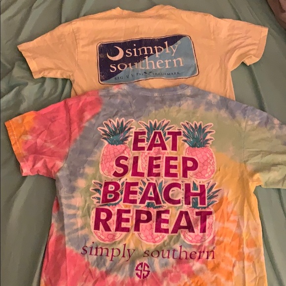 TWO SimplySouthern Tee (S & M) - Picture 1 of 8